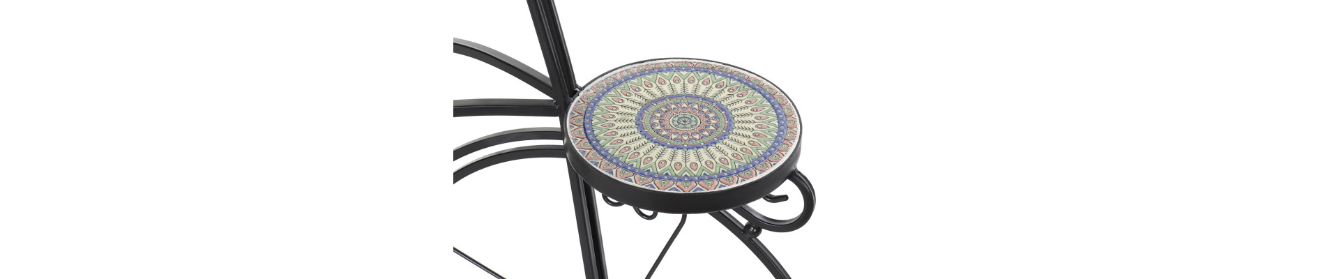 MACETERO FORJA CERAMICA 70X28X57 MOSAICO