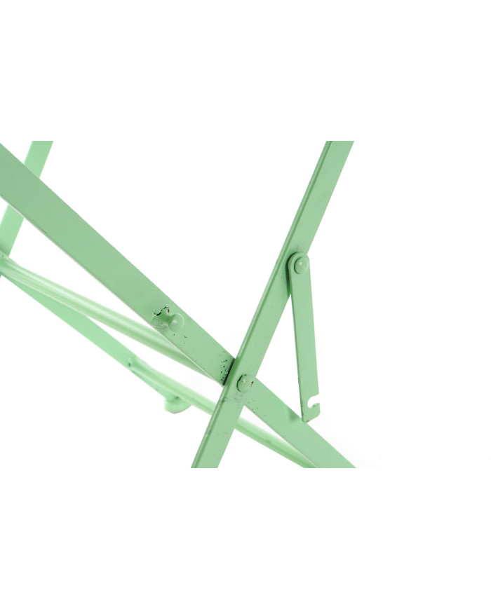 MESA SET 3 METAL 60X60X75 PLEGABLE VERDE MENTA
