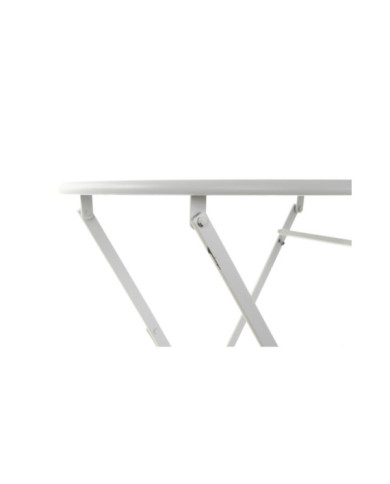 MESA SET 3 METAL 60X60X70 PLEGABLE BLANCO
