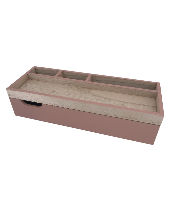 ORGANIZADOR PAULOWNIA 29X11X7 ROSA