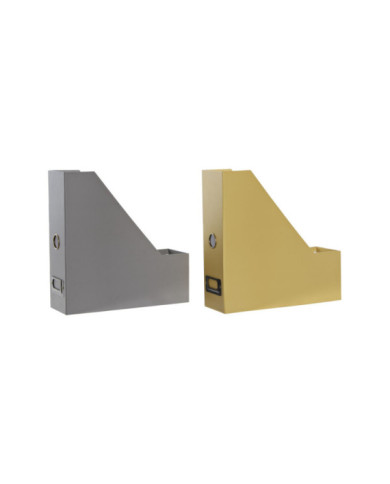 ORGANIZADOR CARTON METAL 9X26,5X27 LIBROS 2 SURT.