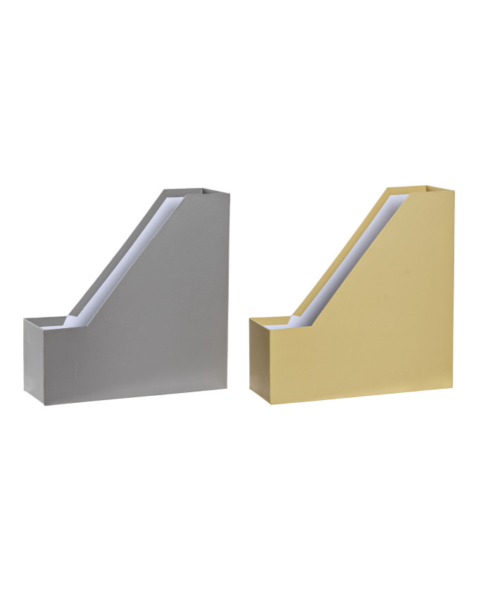 ORGANIZADOR CARTON METAL 9X26,5X27 LIBROS 2 SURT.