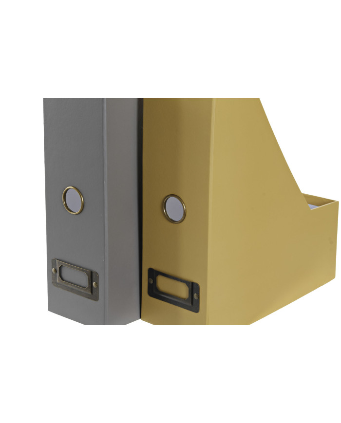 ORGANIZADOR CARTON METAL 9X26,5X27 LIBROS 2 SURT.
