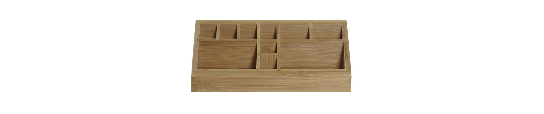 ORGANIZADOR BAMBU 23X9X10 10 COMPARTIMIENTOS
