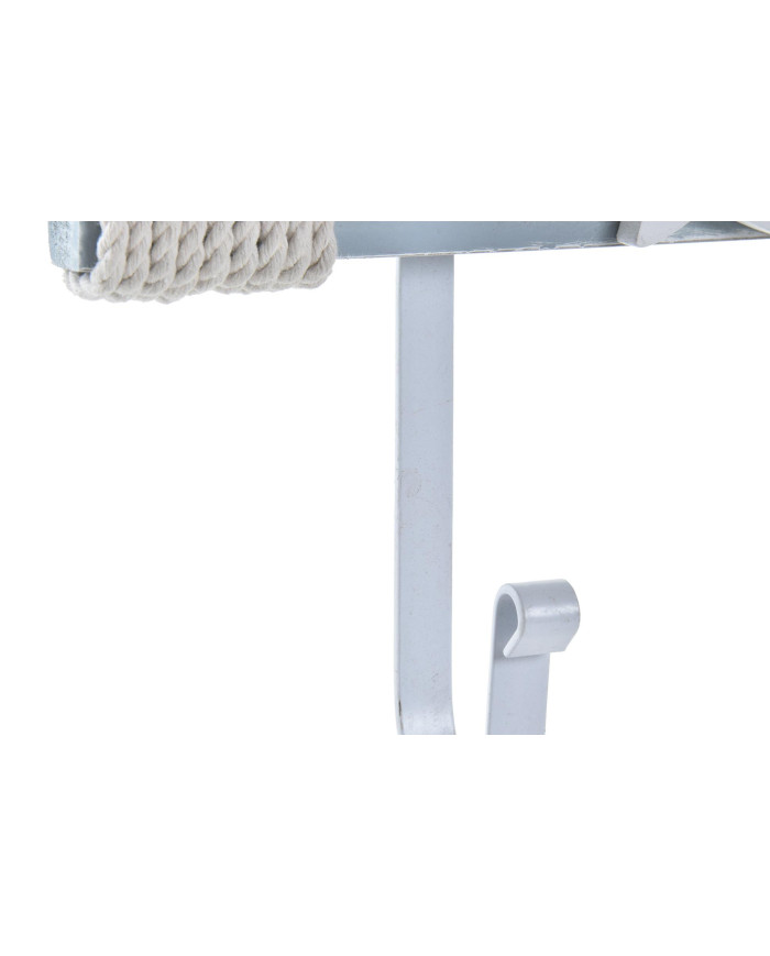 PERCHERO PARED MADERA METAL 60X5X25 REMO AZUL