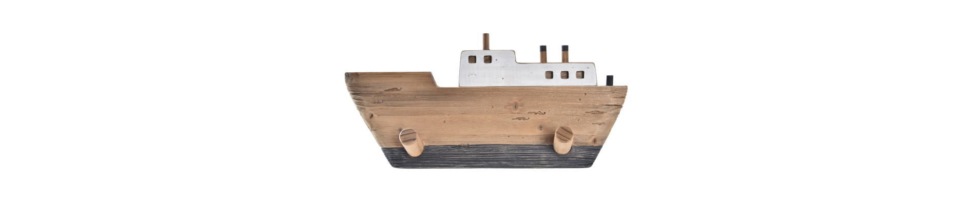 PERCHERO PARED MADERA 91X8,5X20 BARCO NATURAL