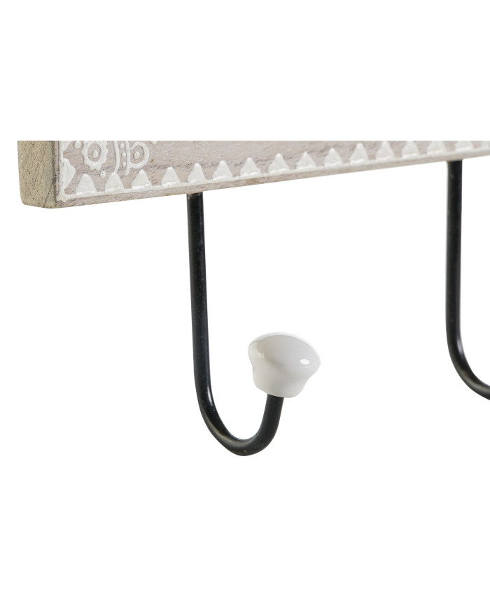 PERCHERO PARED MANGO CERAMICA 48,5X5X17,5