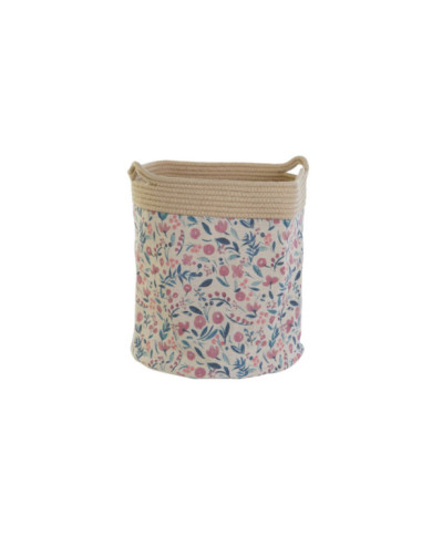 CESTA ALGODON POLIESTER 35X35X38 NATURAL