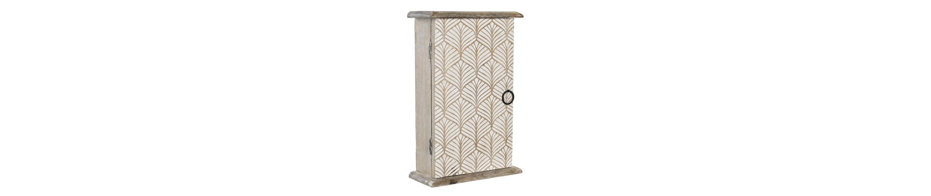 GUARDALLAVES MANGO 18X7,5X28 BUDA TALLADO MARRON