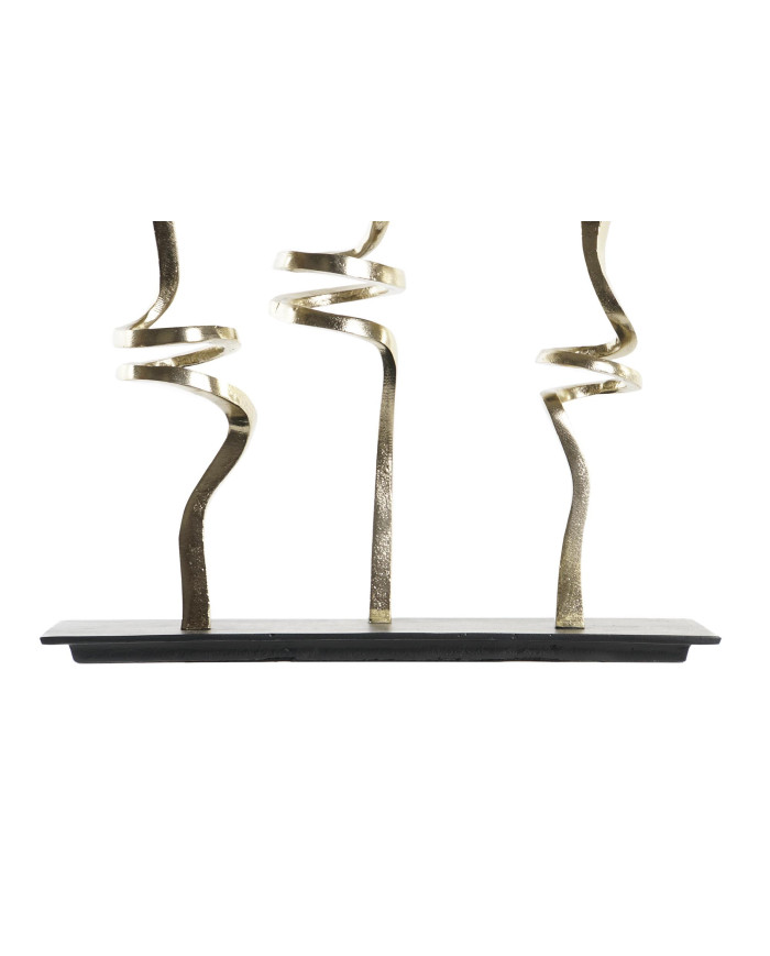 PORTAVELA CRISTAL ALUMINIO 37X16X47 3 VELAS GRIS