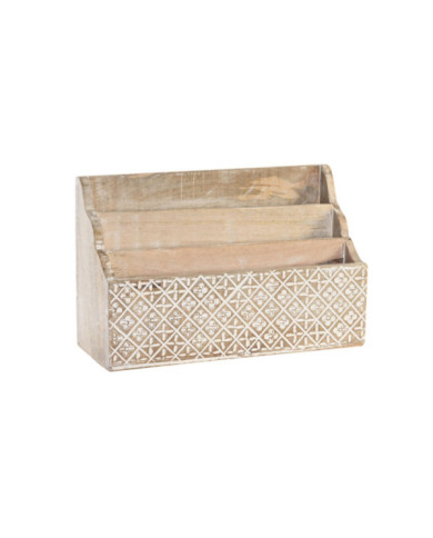 ORGANIZADOR MANGO 32X13X21 CARTAS NATURAL