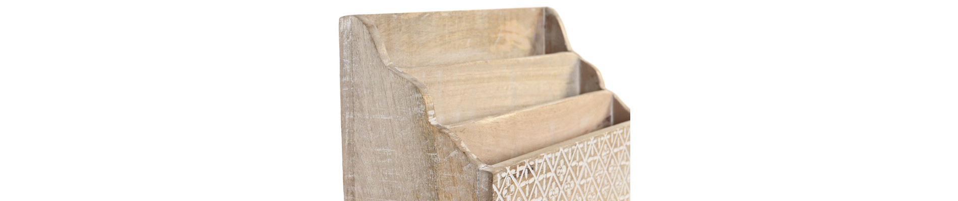 ORGANIZADOR MANGO 32X13X21 CARTAS NATURAL
