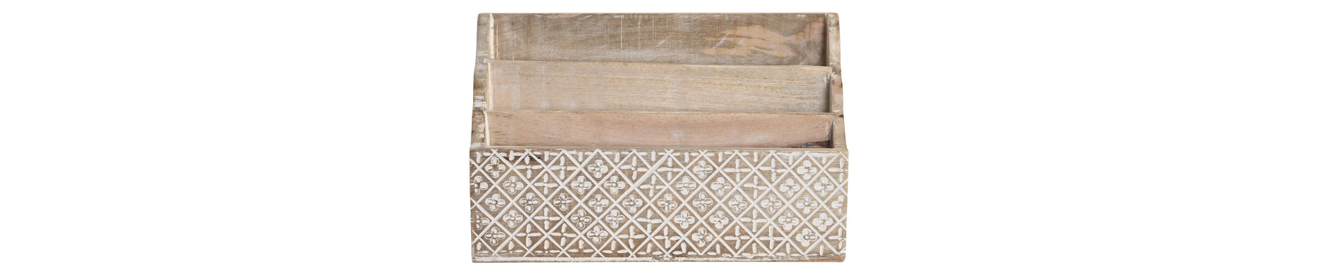 ORGANIZADOR MANGO 32X13X21 CARTAS NATURAL