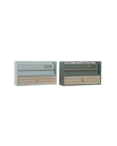 ORGANIZADOR MDF PP 30X9X17 CAJON 2 SURT.