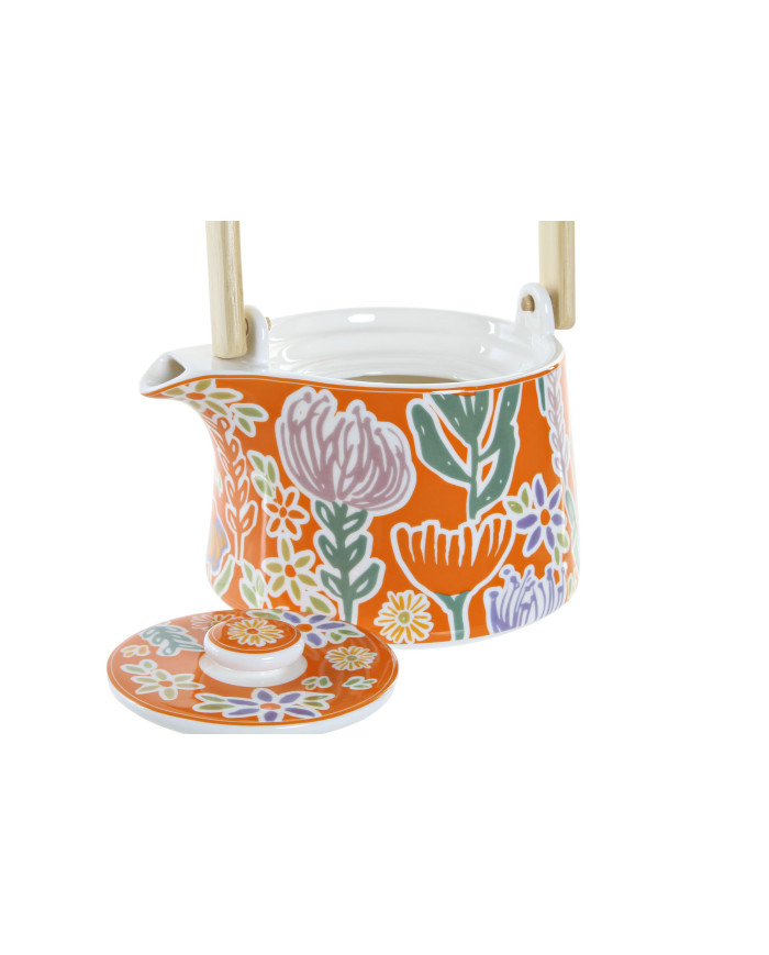 TETERA PORCELANA MDF 16X14X12 750ML. NARANJA