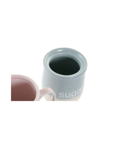 AZUCARERO SET 2 GRES LECHERA ROSA