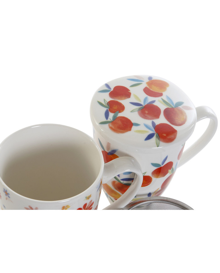 MUG INFUSIONES PORCELANA 12X8,3X11 380ML, MELOCOTO