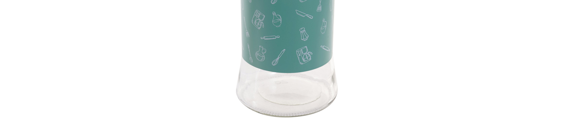 BOTE CRISTAL INOX 11X11X18 1100 SUAVE VERDE MENTA