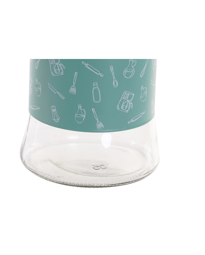 BOTE CRISTAL INOX 11X11X13,5 800 SUAVE VERDE MENTA