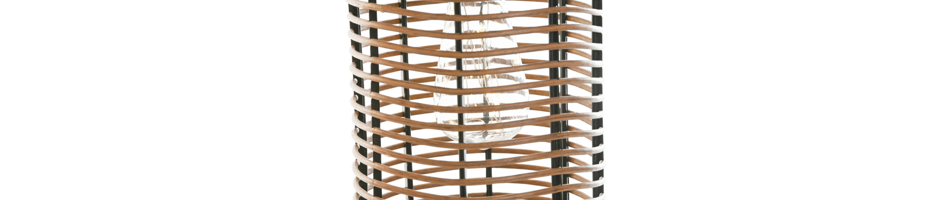 LAMPARA SOLAR BAMBU LED 17X17X44 SOLAR MARRON