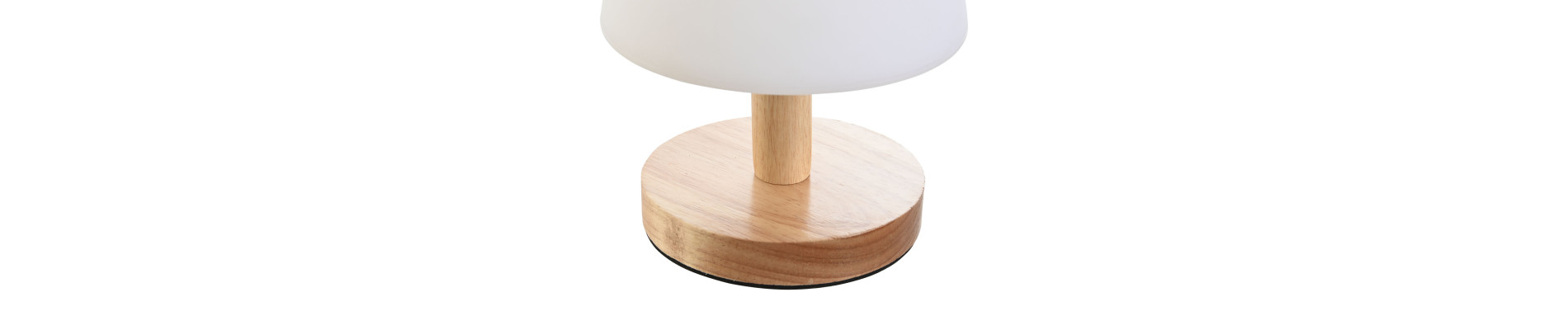 LAMPARA SOBREMESA PE MADERA 14,5X14,5X22 IP20