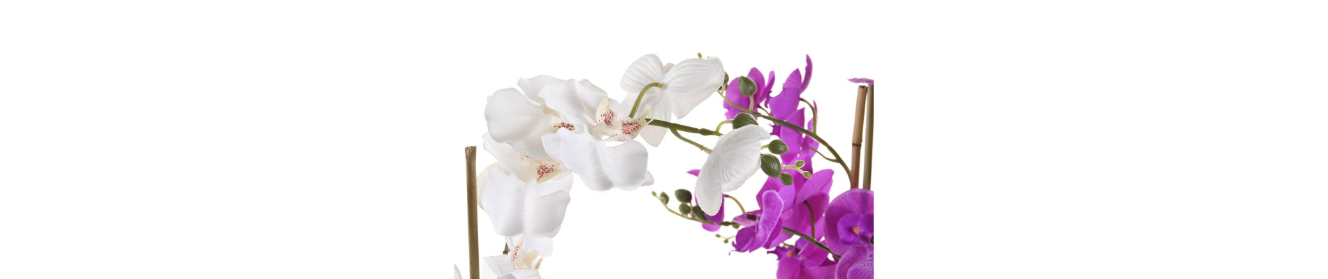 FLOR TELA PORCELANA 44X27X77 ORQUIDEA 2 SURT.