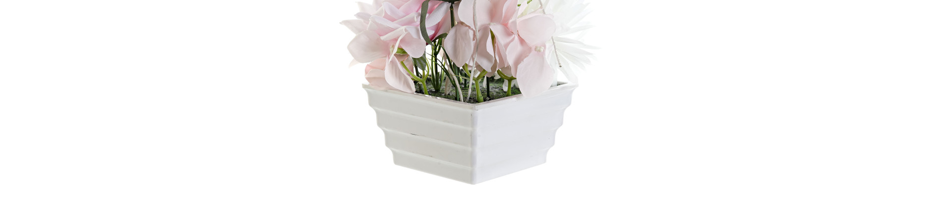 MACETA PVC TELA 16X16X25 ROSA CRISANTEMO ROSA