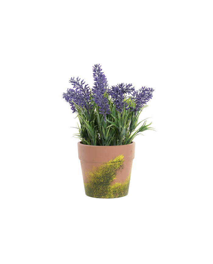 FLOR TERRACOTA PVC 17X17X25 LAVANDA LILA