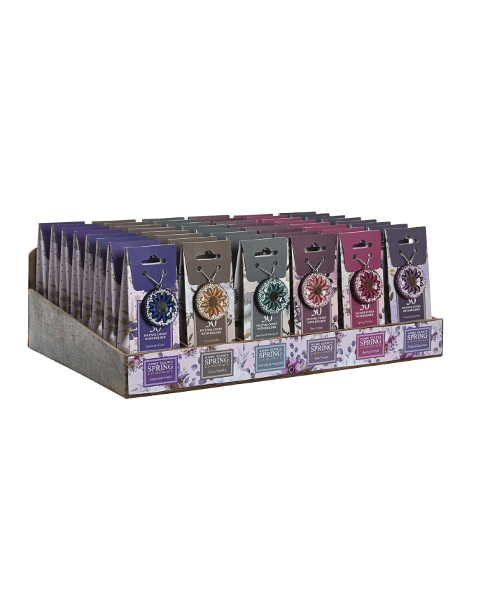 INCIENSO CONO SET 30 AROMA 6,5X3,5X16,5 FLORAL 6 S