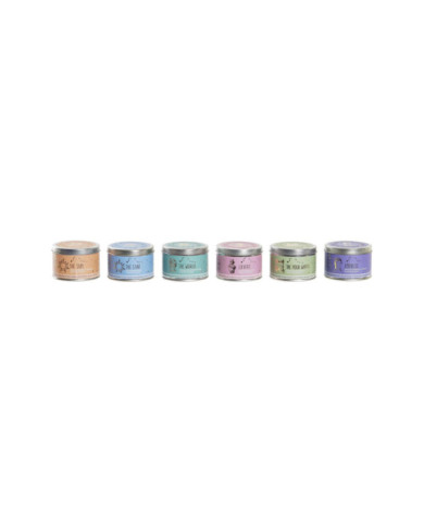 VELA CERA 7,5X7,5X5 120 GR, PERFUMADA 6 SURT.
