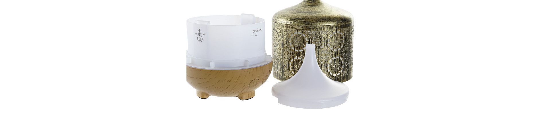 DIFUSOR AROMA LED 12,7X12,7X18 250 ML, HUMIDIFICAD