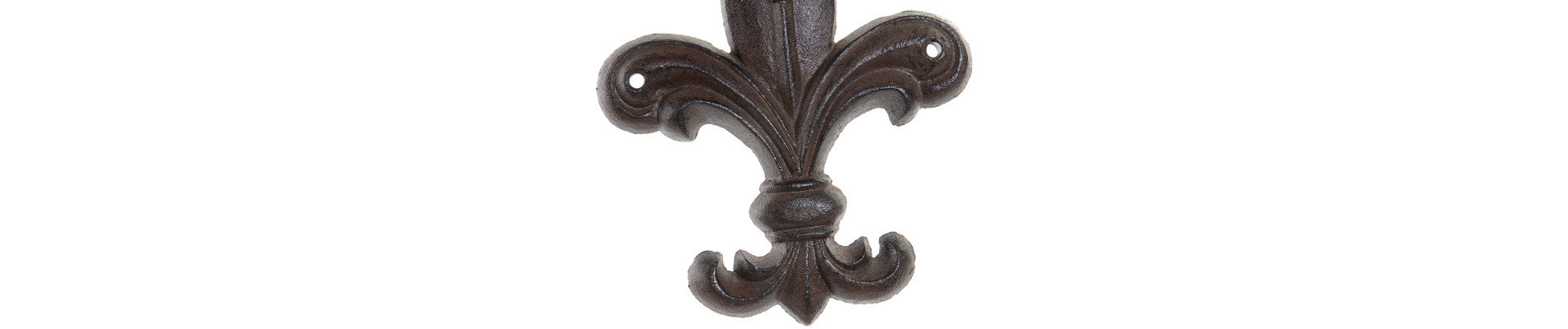 PICAPORTE HIERRO COLADO 14X3X16 FLOR MARRON OSCURO