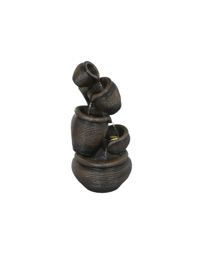 FUENTE RESINA 42X42X85 NEGRO