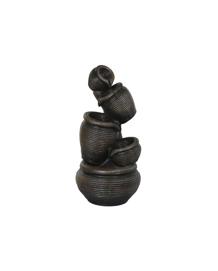 FUENTE RESINA 42X42X85 NEGRO
