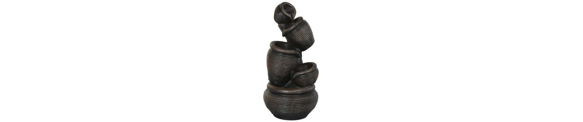 FUENTE RESINA 42X42X85 NEGRO