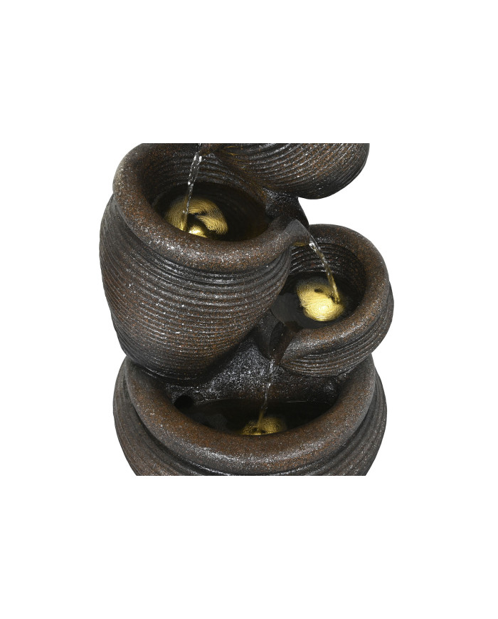 FUENTE RESINA 42X42X85 NEGRO