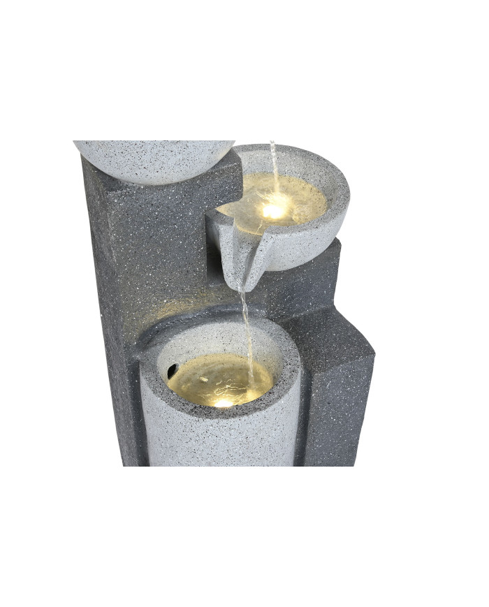 FUENTE RESINA 36X31X70 CUENCOS GRIS