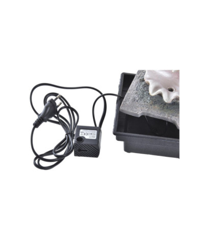 FUENTE RESINA LED 13X13X18 CONCHA 2 SURT.