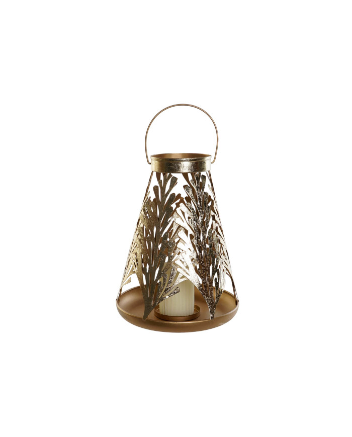 FAROLA METAL 25X25X42 DORADO