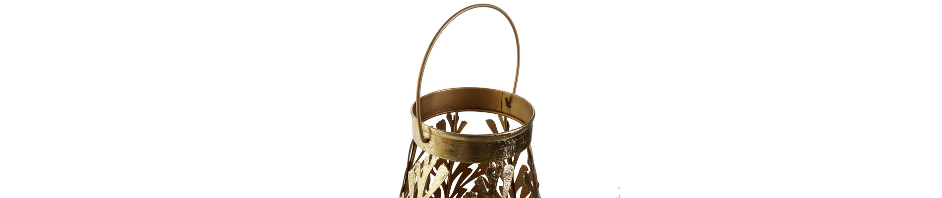 FAROLA METAL 25X25X42 DORADO