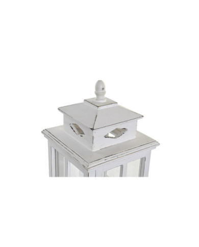FAROLA PINO CRISTAL 22,5X22,5X47 BLANCO
