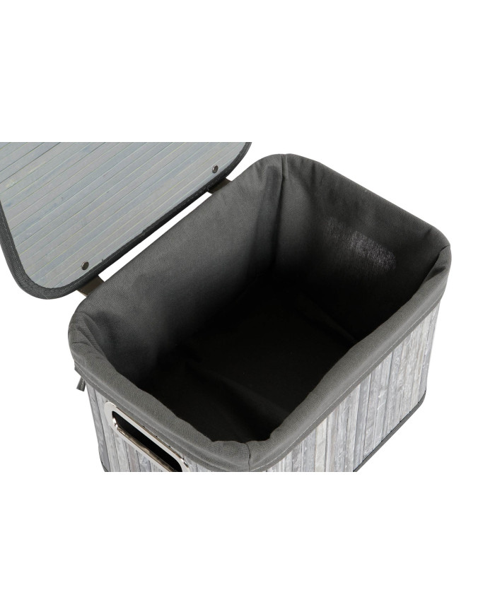 CESTA SET 6 BAMBU POLIESTER 51X35X33 GRIS