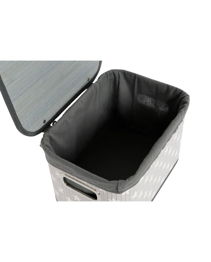 CESTA SET 6 BAMBU POLIESTER 51X35X33 ESTRELLAS