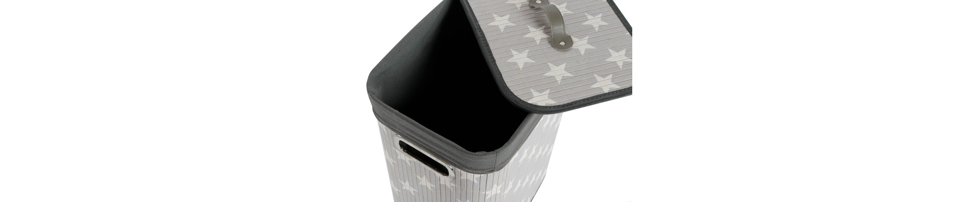 CESTA ROPA SET 3 BAMBU 40X30X60 ESTRELLAS