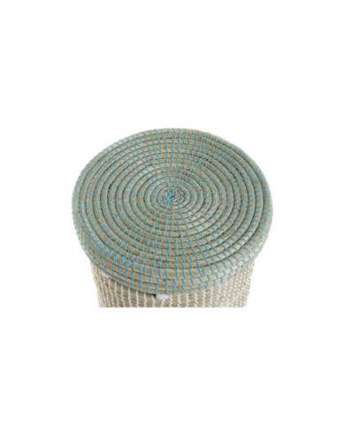 CESTA SET 2 SEAGRASS 44X44X51 TAPA NATURAL