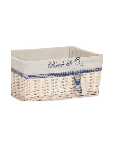 CESTA SET 5 POLIESTER ALGODON 48X38X13 PECES BEIGE