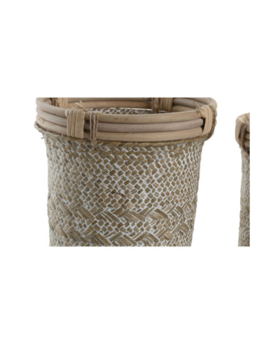 CESTA SET 2 RATAN PAJA 20X20X24 DECAPE NATURAL
