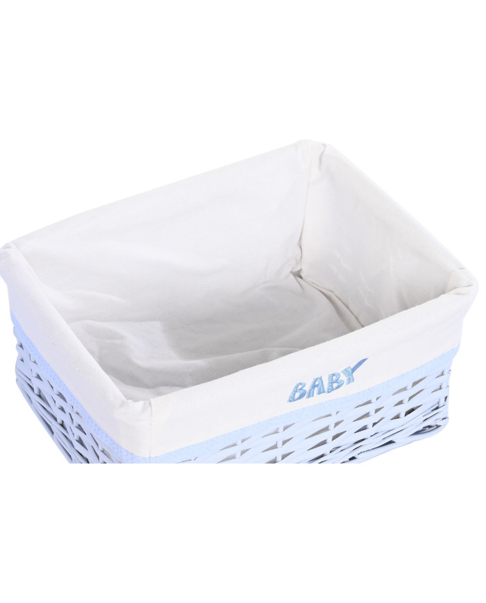 CESTA ROPA SET 5 MIMBRE POLIESTER 44X34X56