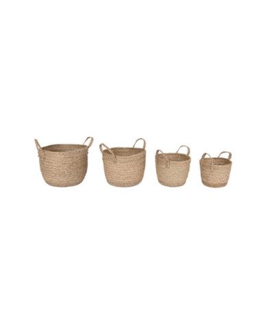 CESTA SET 4 SEAGRASS 40X40X41 NATURAL