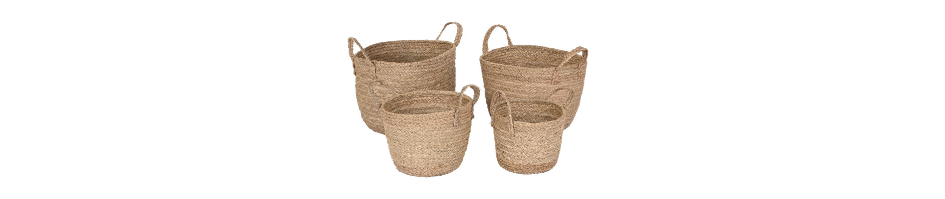 CESTA SET 4 SEAGRASS 40X40X41 NATURAL